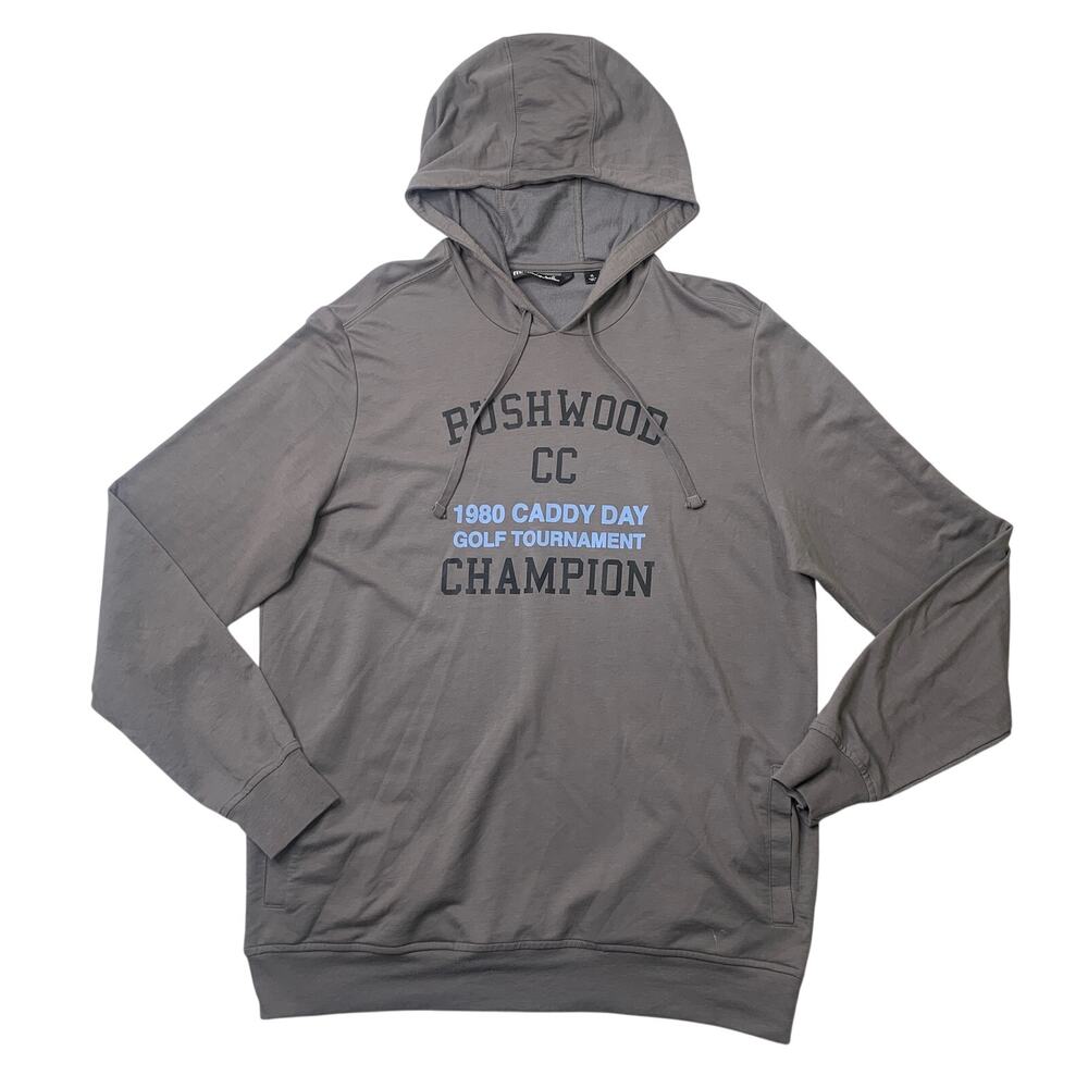 Travis Mathew Hoodie Mens XL Dusty Gray Fast Striker Golf Bushwood CC Champion